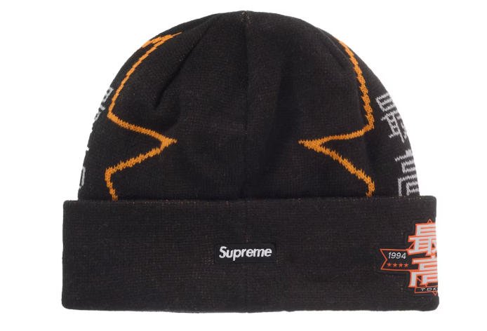 Supreme New Era Stars Beanie 'BLACK'