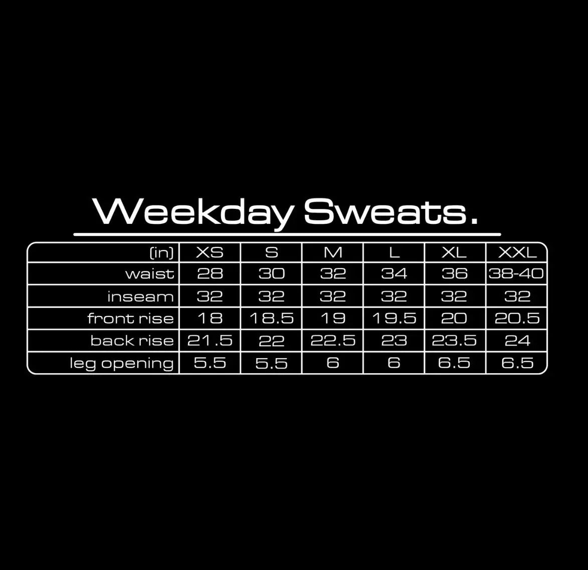 GV Gallery ' BLACK WEEKDAY BAGGY SWEATS'