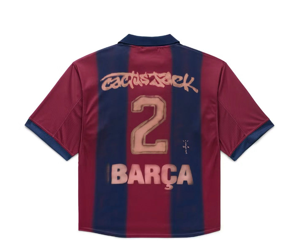 Travis Scott X Nike X FC Barcelona Retro 2000/01 Home Skeleton Jersey ‘Multicolor’