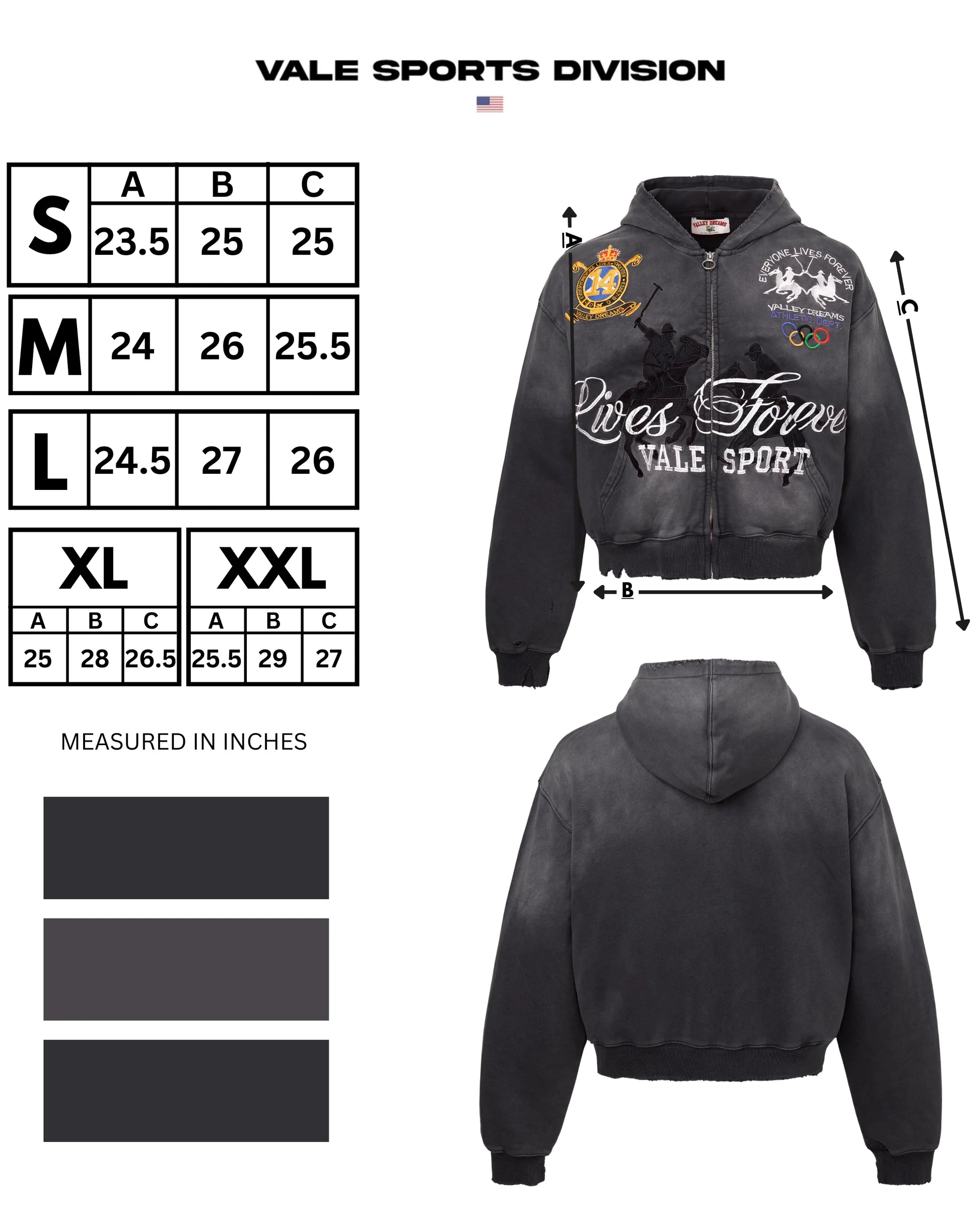Vale Forever ‘Blackrock Zip Up’