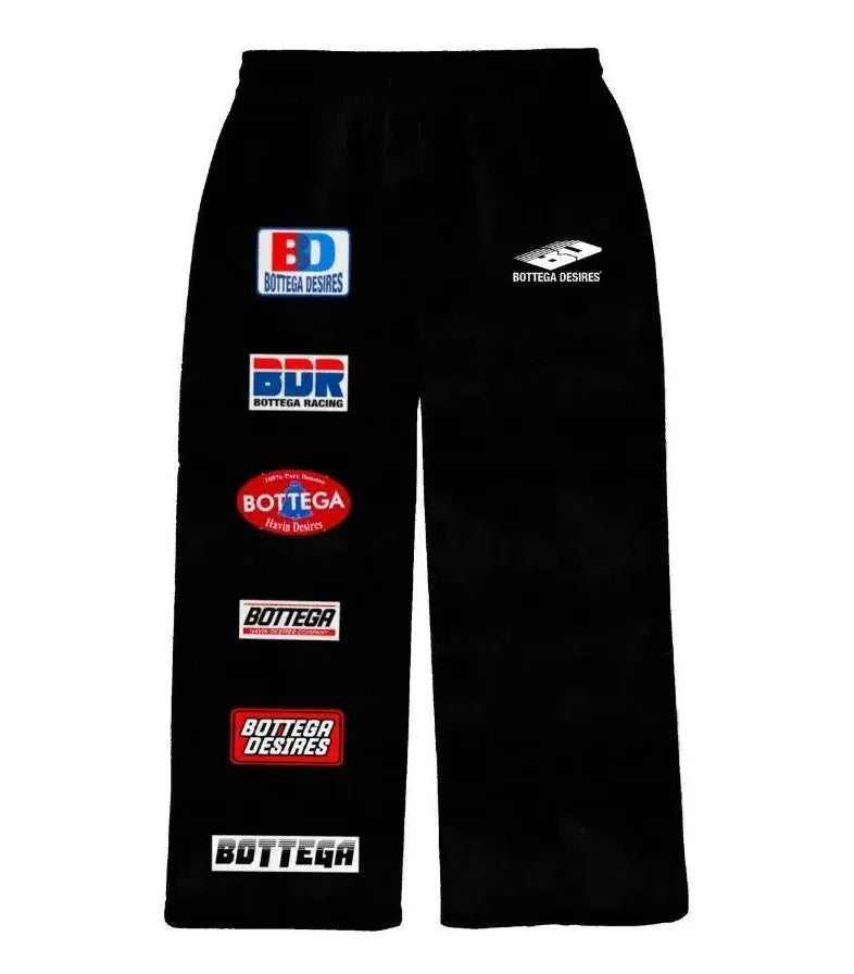 Bottega Desires ‘Patches Sweatpants’ (Black)