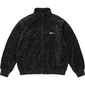 Supreme Patchwork Velour Track Jacket Black