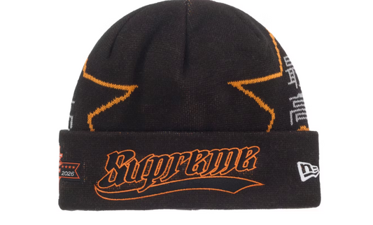 Supreme New Era Stars Beanie 'BLACK'