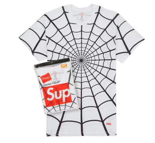 Supreme Hanes Spider-Man Tagless Tees (2 Pack) 'WHITE'