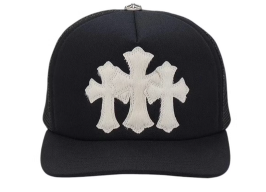 Chrome Hearts White Cemetery Cross CH Trucker Hat