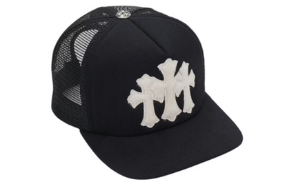 Chrome Hearts White Cemetery Cross CH Trucker Hat