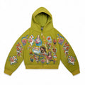 We Are Righteous 'Risen King Cropped Zip (Moss)'