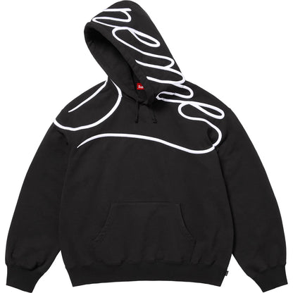 Supreme Shoulder Script Hooded Sweatshirt Black