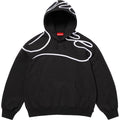 Supreme Shoulder Script Hooded Sweatshirt Black