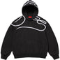 Supreme Shoulder Script Hooded Sweatshirt Black