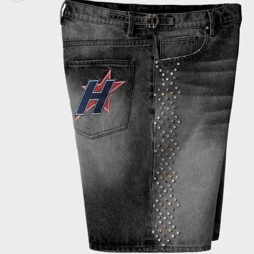 HMDDLA 'H-STAR CRYSTAL JORT' (WASHED BLACK)